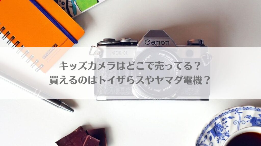 「キッズカメラはどこで売ってる？買えるのはトイザらスやヤマダ電機？」のアイキャッチ画像